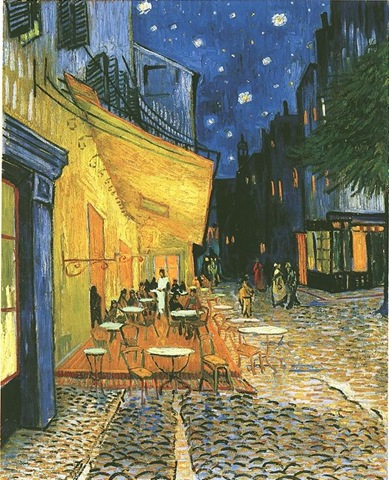 The Cafe Terrace on the Place du Forum, Arles, at Night