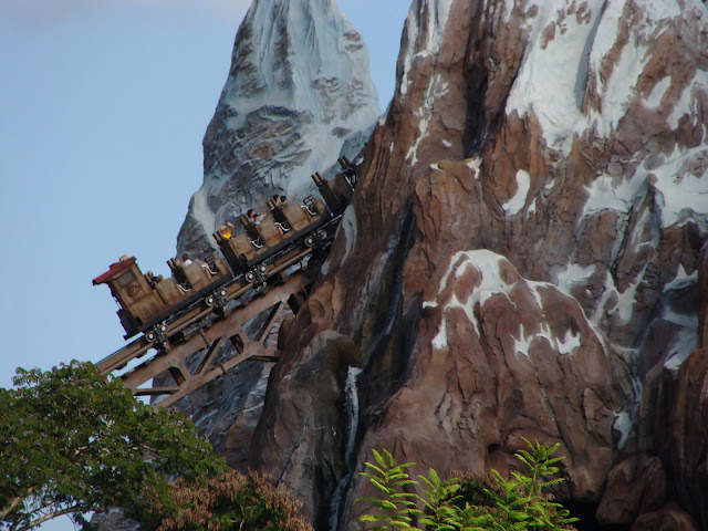 Expedition Everest Roller Coaster Lift Hill Entering The Mountains Disney's Animal Kingdom Walt Disney World