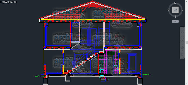 download-autocad-cad-dwg-file-wall-cut-and-section-housing-two-levels