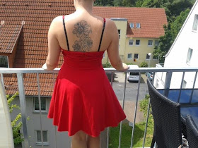 Sommer Kleid rot