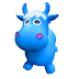 ANIMALITO SALTARIN INFLABLE BLUE COW