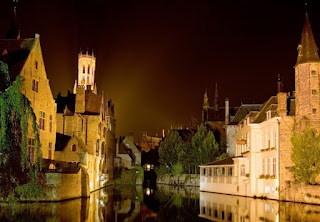 Brujas Bélgica Noche