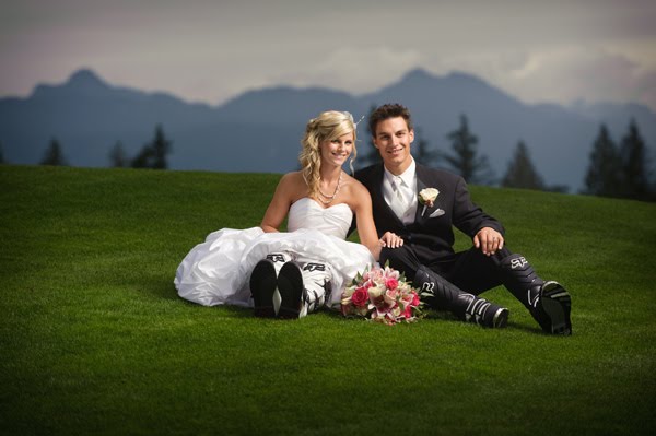 Got to be a motocross wedding Colt and Jocelyn with their boots