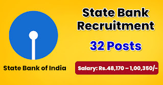 32 Posts - State Bank of India - SBI Recruitment 2022 (All India Can Apply) - Last Date 12 June