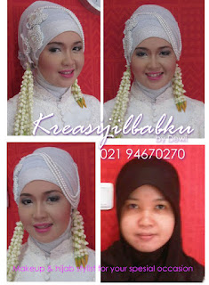 makeup dan kreasi jilbab akad nikah