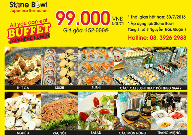 Buffet lẩu nướng giảm giá