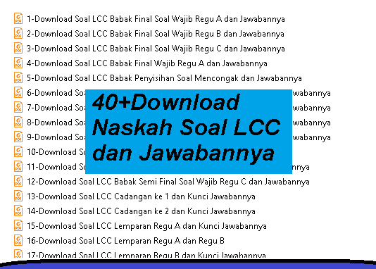 40 Naskah Soal Lcc Dan Jawabannya Rifqi Guru