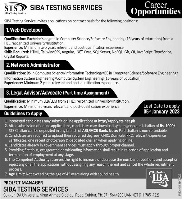 Jobs at Siba Testing Services 2023 #LatestJobs