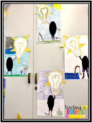 Fun way for 5th graders to be reflective and artistic at the same time using growth mindset.