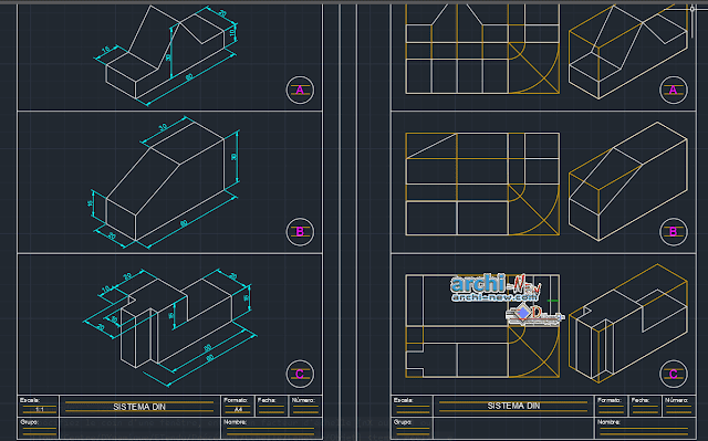 Din system views Dwg 