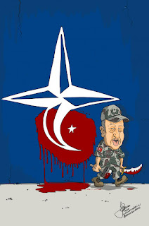 Säg mig, vilken tjänst har Turkiet gjort till Nato? turkiet  har bara använt Natos vapen för att undertrycka kurderna.