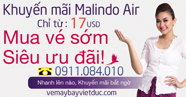 vé khuyến mãi đi Kuala Lumpur Malindo Air giá chỉ từ 17 usd