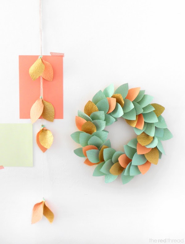 paper fix | diy paper wreath