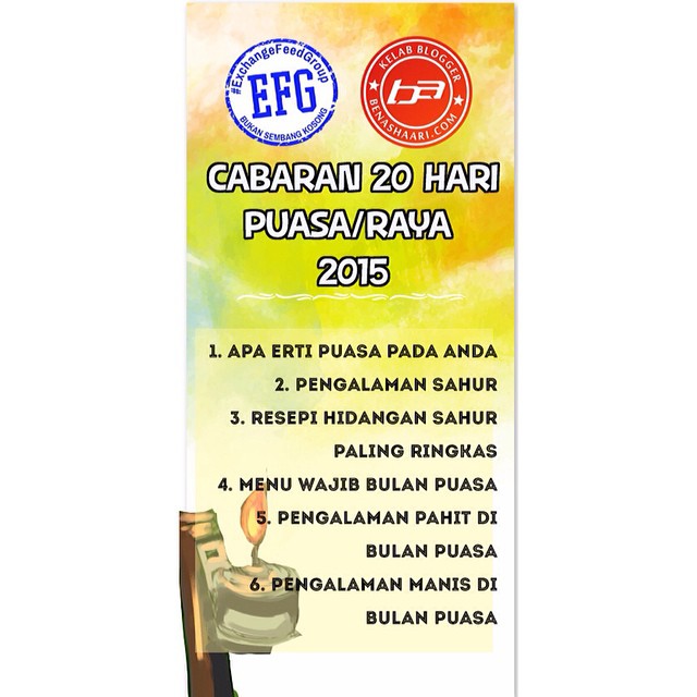 Cabaran20Hari - Menu Wajib Bulan Puasa 