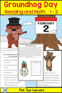 Groundhog Day Activities & Worksheets for Reading and Math | Grades 1 & 2 Your first and second grade students will love learning about Groundhog Day with this Groundhog Day Activities pack. The worksheets in this resource include a read aloud and student reader to help students learn about the Groundhog holiday and build background knowledge. The remaining worksheets include Groundhog Day Reading worksheets for skills like reading comprehension, ABC order, vocabulary and more. There are also Groundhog Day Math activities that cover addition, subtraction and place value!