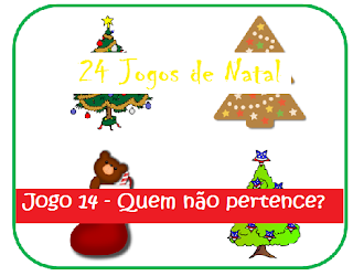 Natal - Jogo "Quem não pertence?"; raciocínio lógico