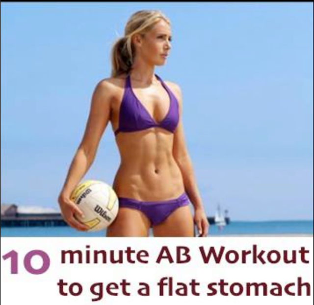 10 minute AB Workout to get a flat stomach