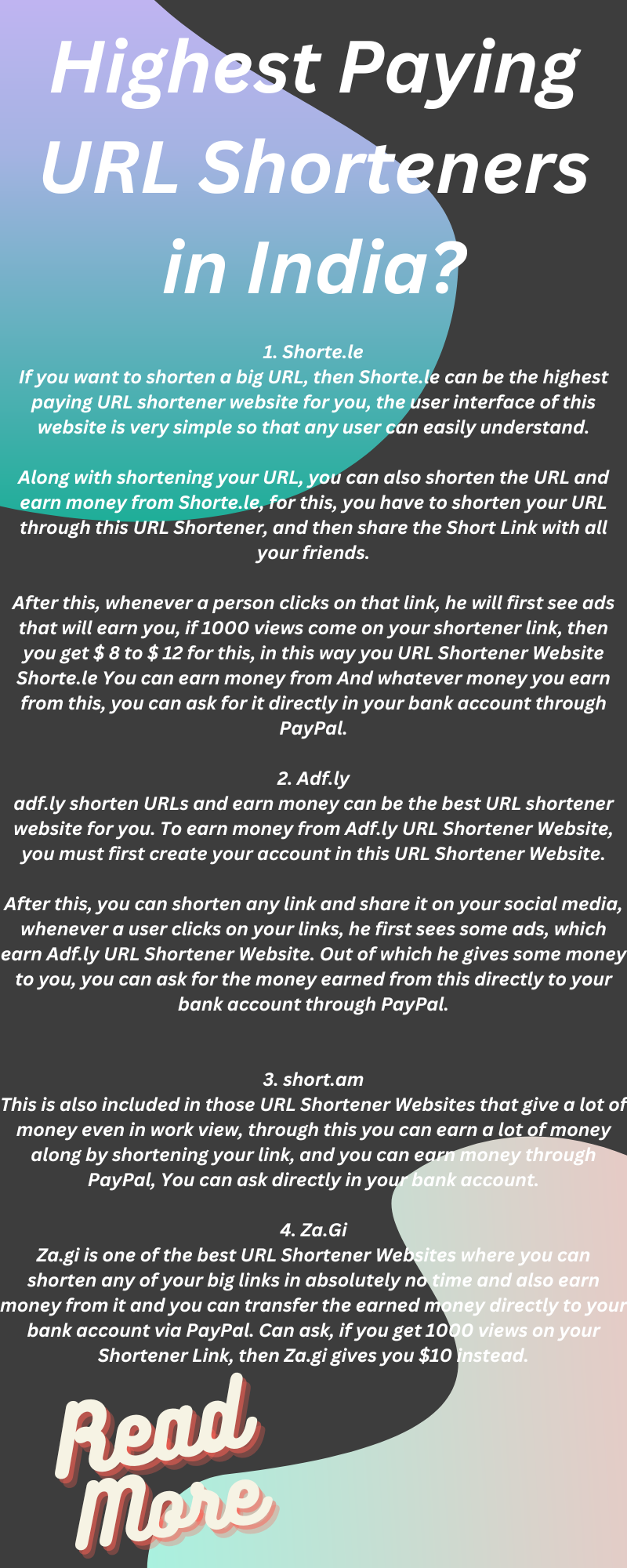 Highest Paying URL Shorteners in India