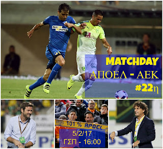 MATCHDAY: ΑΠΟΕΛ - ΑΕΚ, στη μάχη των Ισπανών 