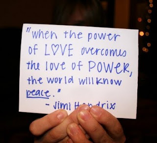 Jimi Hendrix Quote on Love