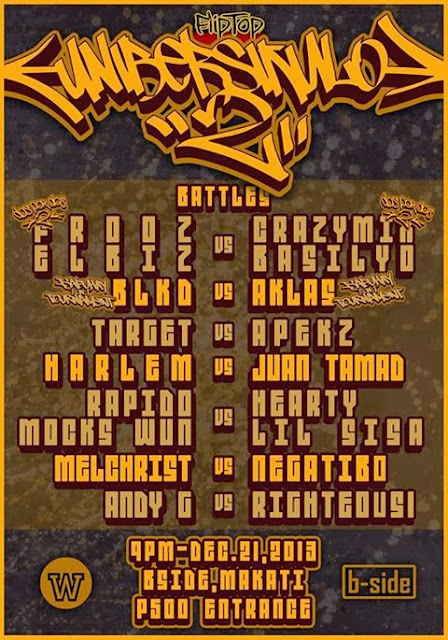 Unibersikulo 2, FlipTop, Dos Por Dos 2 tournament Finals, Isabuhay Tournament Finals, Tournament Finals, Anygma, Fliptopbattles The Fliptop Battle League