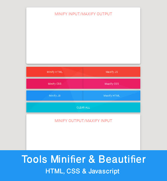 HTML, CSS, Javascript Compressor Dan Beautifier