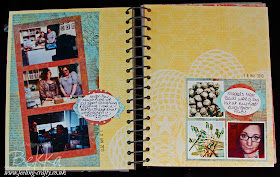 This and That Journal / Smash Book Page by UK based Stampin' Up! Demonstrator Bekka Prideaux - check out all the fab things she has done with this journal!