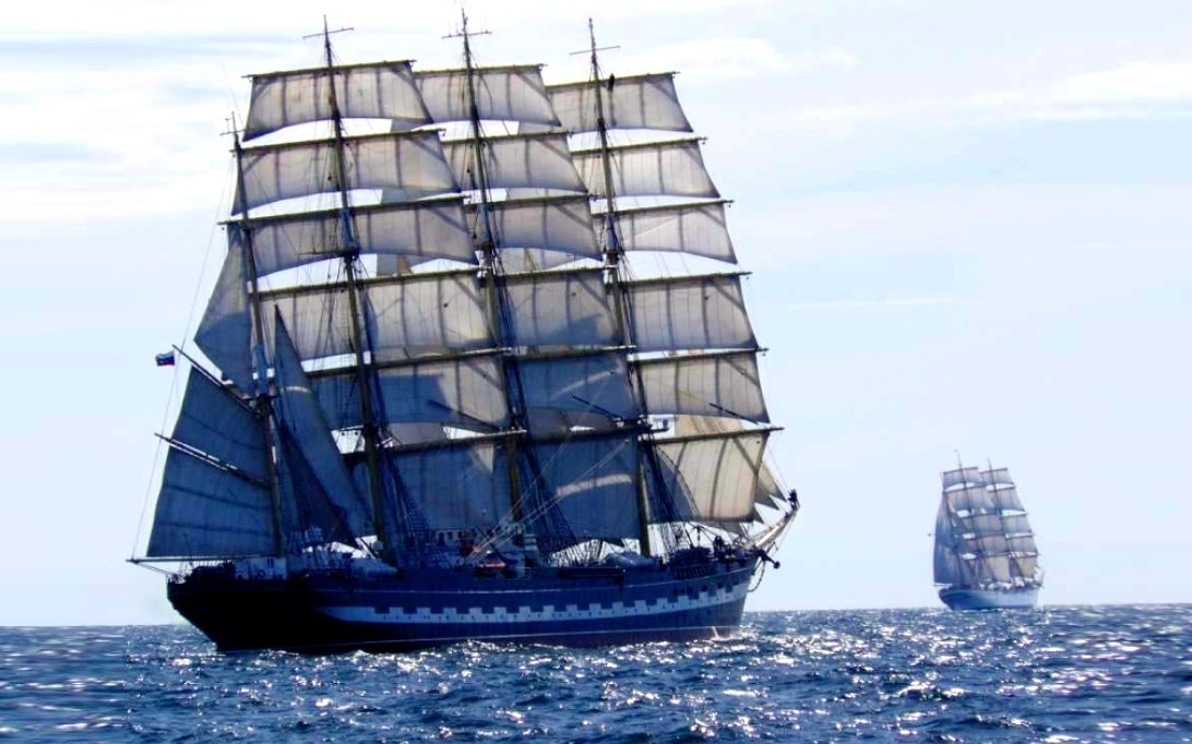 Wallpaper gambar kapal layar Gorch Fock - 2