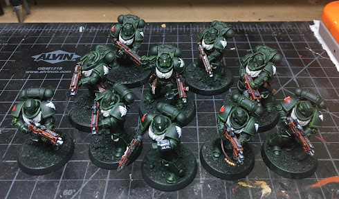 Dark Angels Intercessors and Heavy Intercessors WIP