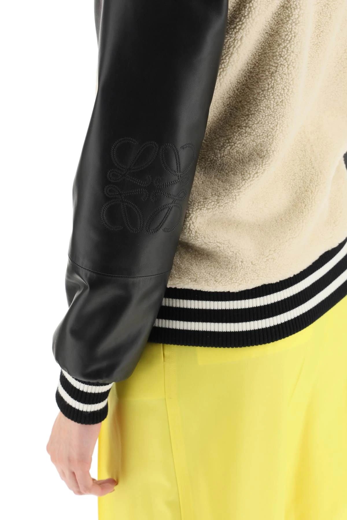 BOMBER JACKET IN SHEARLING AND LEATHER by LOEWE (RMNOnline.net / RMNOnline Fashion Group)