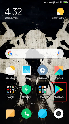 Bukalah Aplikasi "Play Store" Pada Smartphone Android Kalian