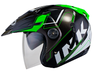 ink half face double visor, ink half face terbaru, harga helm ink, harga helmet ink, ink hitam, harga helm ink topi, helem ink sentro, helm cross ink terbaru