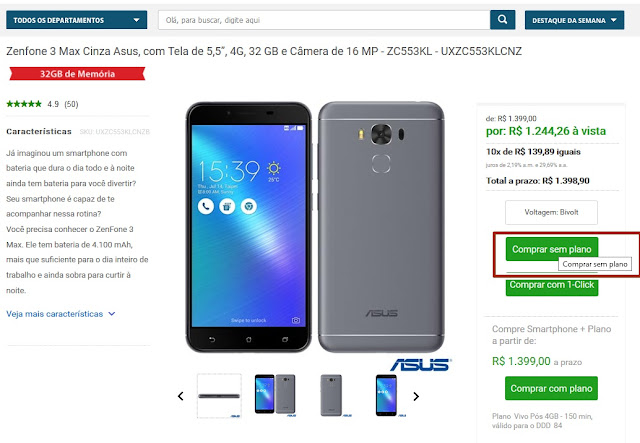 Desconto Zenfone 3