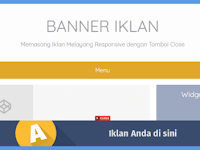 Membuat Banner Iklan Melayang di Blogger