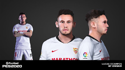 PES 2020 Faces Lucas Ocampos by Owen31