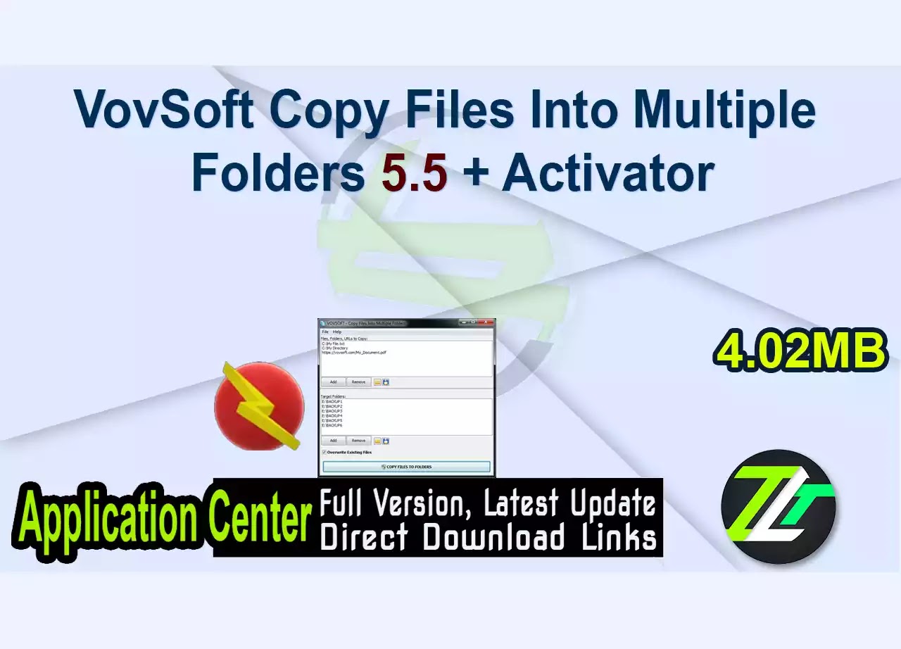 VovSoft Copy Files Into Multiple Folders 5.5 + Activator