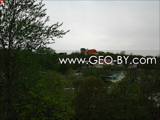 Nowogrodek. View from Hill of Mindowe. The castle and the Parish catholic church