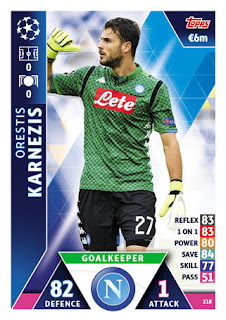 Match Attax UEFA Champions League 2018 2019 Collection SSC Napoli Set