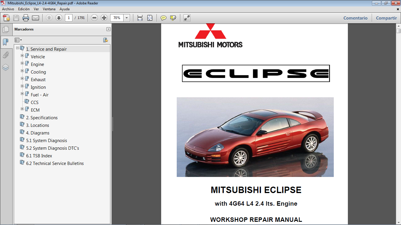 Manuales de Taller de MITSUBISHI