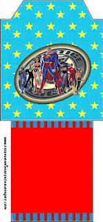 Justice League, Free Printable Tea Bag.