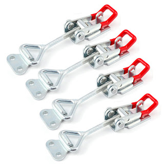 Cabinet Lever Toggle Catch Latch Lock Handle Clamp Hasp 4pcs Adjustable Fastener
