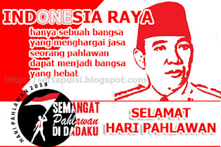 Gambar DP BBM tema Kata kata Ucapan Selamat Hari Pahlawan