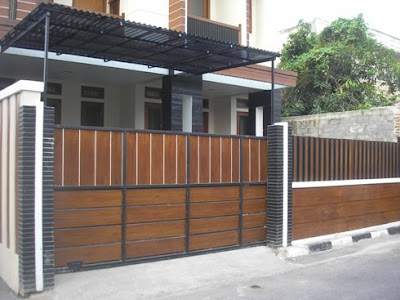 desain pagar rumah minimalis