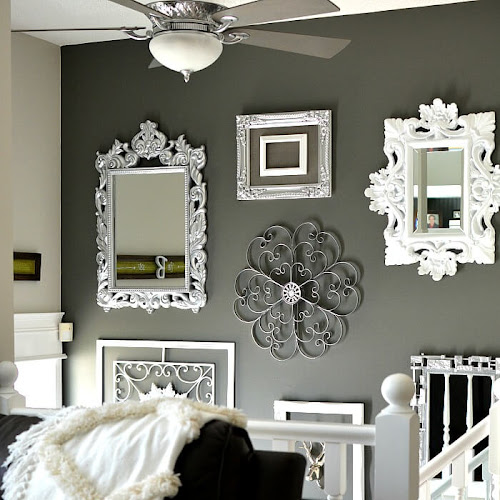 Glitz Gallery Wall With Upcycled Thrift Store Finds