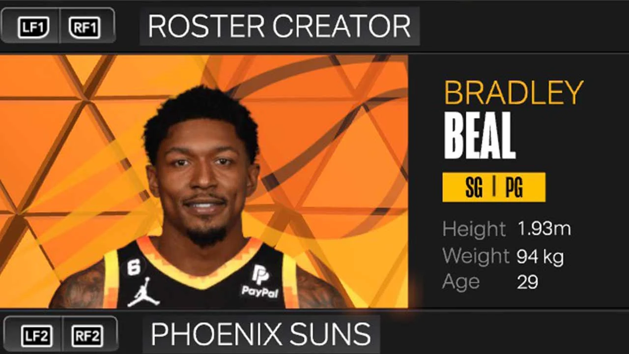 NBA 2K23 Bradley Beal Phoenix Suns Portrait