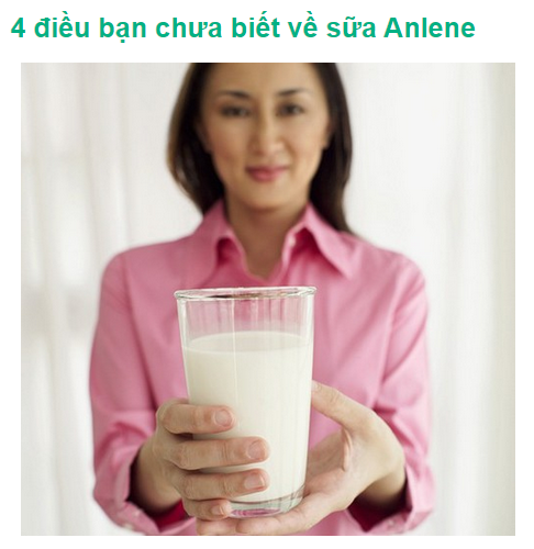 Bốn điều bạn chưa biết về sữa canxi Anlene