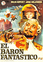 EL BARÓN FANTÁSTICO. Cartel: 70 x 100 cms. España. Arte: Francisco Fernández-Zarza "Jano". EL BARÓN FANTÁSTICO. Baron Prášil. 1961. Checoslovaquia. Dirección: Karel Zeman. Reparto: Milos Kopecký, Rudolf Jelinek, Jana Brejchova, Karel Höger, Eduard Kohout, Jan Werich, Bohus Záhorsky, Rudolf Hrusínsky, Miroslav Holub.