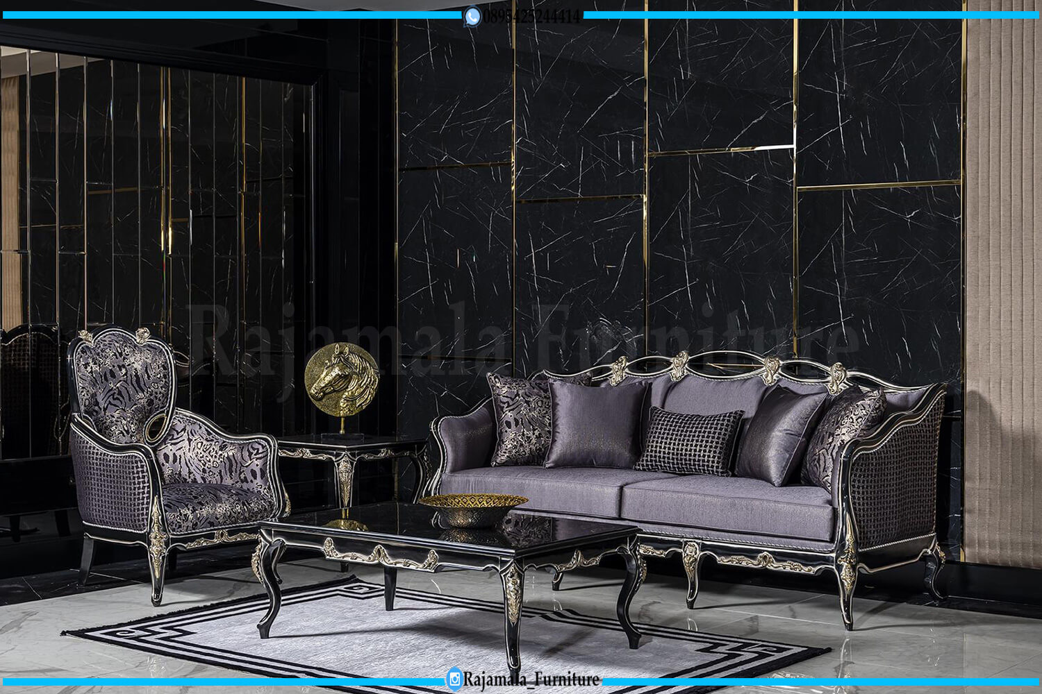 Sofa Tamu Mewah Klasik Luxurious Design RM-0985