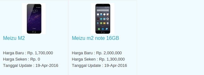 Daftar Harga Hp Terbaru Meizu Mei 2016