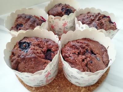 Blueberry Chocolate Muffin